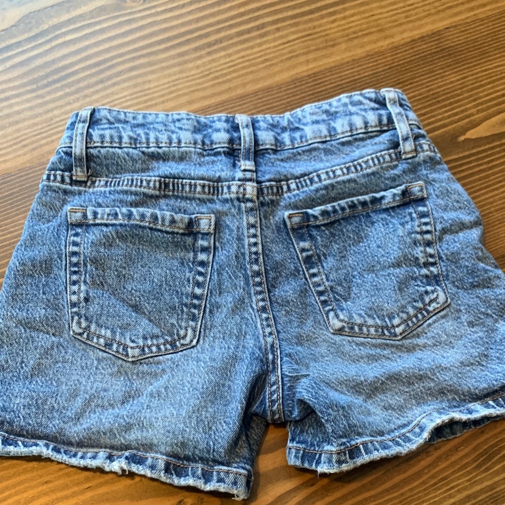 art class Blue Distressed Denim Kids Shorts - Picture 3 of 3